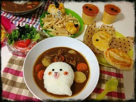 ハロウィン♡おばけちゃんカレーライス★